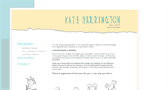 Desktop Screenshot of kateharrington.com