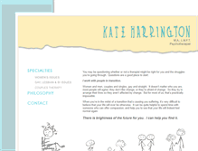 Tablet Screenshot of kateharrington.com